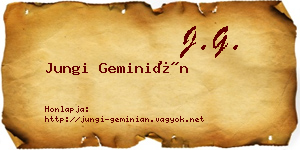 Jungi Geminián névjegykártya